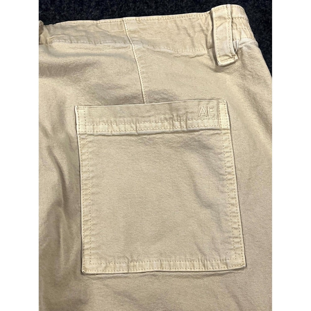 American Eagle Outfitters Cargo Pants Women 12 Khaki Straight Leg Utility Hiking - Picture 13 of 14